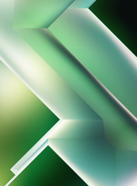 Geometrik dinamik şekiller. Gölgeli teknoloji dijital şablonu ve gradyan arka planda ışıklar. Modern basit geometrik renk gradyanı soyut arkaplan. 3B illüstrasyon. 