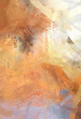 Soyut arkaplanda pürüzlü fırça darbeleri. Fırça boyası. Renkli boya darbeleri. Eşsiz duvar sanatı. Tuvaldeki modern sanat. Renkli çağdaş sanat eserleri.