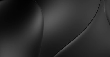 Web sitesi, poster, marka kimliği, broşür, sunum şablonu için lüks koyu bir arka plan. Dalgalı şekilli kaliteli tasarım. Dalgalanmalı soyut arkaplan. Pankart veya kapak tasarımı için dekorasyon.