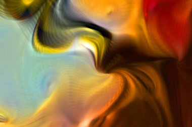 Hareketli girdapların soyut çizimi. Titreşimli renkli kıvrımların dönen akışı. Kıvrımlı ve kıvrımlı arka plan ve çizgiler. Garip duvar kâğıdı tasarımı. Dalgalanma arkaplanı.