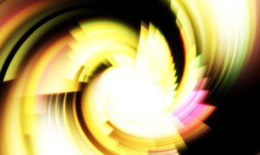 Dönen Işık gösterisi arka planı. Canlı renklerle donatılmış ruhani enerji girdabı. Renkli canlı hareket çizimi. Tanıtım geçmişi. Kutlama grafiği.