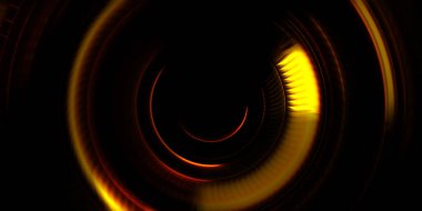 Fotoğraf makinesi konsepti. Soyut arkaplan. Dönen ışık ışınları. Hareketli kavramsal duvar kağıdı. Grafik dijital illüstrasyon. Parlayan neon ışıkları. Parlak sunum tasarım şablonu.