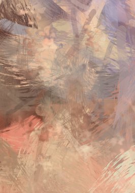 Soyut arkaplanda pürüzlü fırça darbeleri. Fırça boyası. Renkli boya darbeleri. Eşsiz duvar sanatı. Tuvaldeki modern sanat. Renkli çağdaş sanat eserleri.