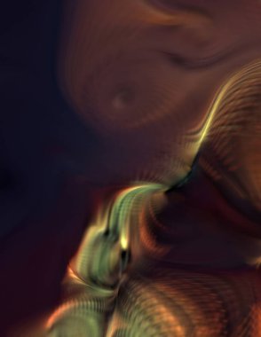 Hareketli girdapların soyut çizimi. Titreşimli renkli kıvrımların dönen akışı. Kıvrımlı ve kıvrımlı arka plan ve çizgiler. Garip duvar kâğıdı tasarımı. Dalgalanma arkaplanı.