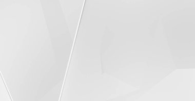Beyaz 3d geometrik arka plan. Fütürist şablon. Karanlık elementleri olan birinci sınıf soyut duvar kâğıdı. Zarif bir zemin. Lüks minimalist tasarım. Poster, broşür, sunum için tasarım.