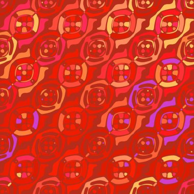 Yaratıcı karalama sanatı farklı şekil ve dokulara sahip kusursuz desen. Kolaj. Sanatsal arka plan. Soyut duvar kağıdı. Dekoratif hippi fayansları.