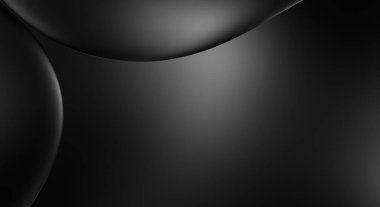 Web sitesi, poster, marka kimliği, broşür, sunum şablonu için lüks koyu bir arka plan. Dalgalı şekilli kaliteli tasarım. Dalgalanmalı soyut arkaplan. Pankart veya kapak tasarımı için dekorasyon.