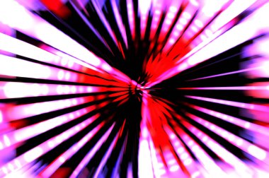 Siyah arkaplanda dönen ışık gösterisi. Lüks çizgiler. Parlak kıvrımlı duvar kağıdı. Uzay tüneli. Dönen ışık çemberi ya da maytap izi. Parlak konsept çizimi.