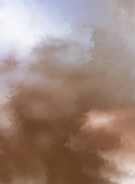 Modern fırça darbeleri. Poster, duvar sanatı, afiş, kart, kitap kapağı veya ambalaj için rahatlatıcı kompozisyonun yumuşak renkli çizimi. Pastel renklerle suluboya. 