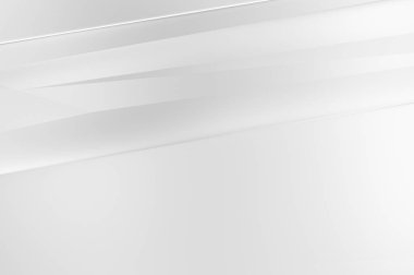 Soyut ışık fütüristik duvar kağıdı. Zarif, parlak çizgili arka plan. Geometrik katmanlı üç boyutlu beyaz arkaplan. Poster, broşür, sunum ve web sitesi için geometrik şablon tasarımı.