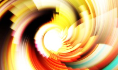 Dönen Işık gösterisi arka planı. Canlı renklerle donatılmış ruhani enerji girdabı. Renkli canlı hareket çizimi. Tanıtım geçmişi. Kutlama grafiği.