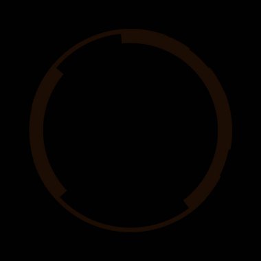 Fütürist dairesel gövde arayüzü elementi. Soyut çember geometrik arkaplan. Dijital teknolojinin grafiksel çizimi.