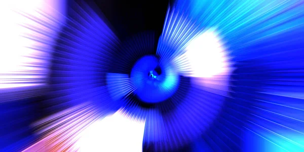 Motion Conceptual Wallpaper Graphic Digital Illustration Glowing Neon Rotating Lights — Stock Photo, Image