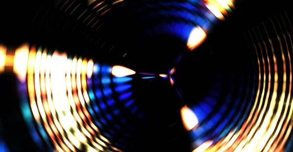 Περιστρεφόμενο Φως Δείχνουν Μαύρο Φόντο Αστραπές Πολυτέλειας Φωτεινή Ταπετσαρία Στροβιλισμού — Φωτογραφία Αρχείου