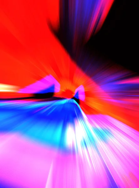 Kleurrijke Levendige Flitsen Van Lichtenergie Vervormde Grafische Beweging Achtergrond Dynamische — Stockfoto