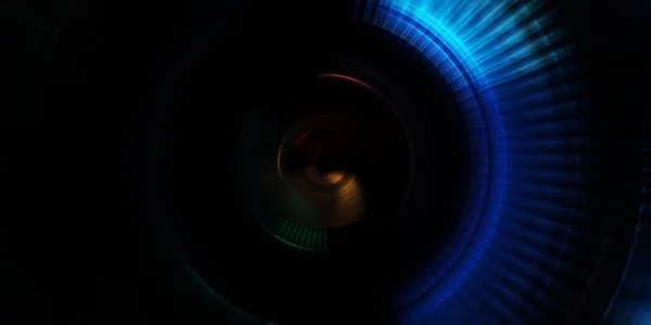 회전하는 냅니다 프레젠테이션 디자인 템플릿 카메라 빛줄기입니다 그래픽 디지털 일러스트 — 스톡 사진