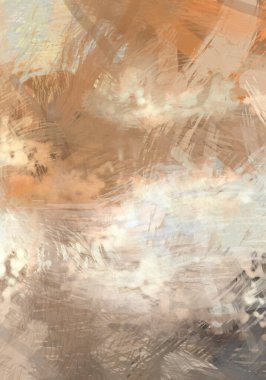 Soyut arkaplanda pürüzlü fırça darbeleri. Fırça boyası. Renkli boya darbeleri. Eşsiz duvar sanatı. Tuvaldeki modern sanat. Renkli çağdaş sanat eserleri.