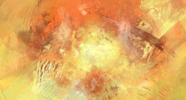 Soyut arkaplanda pürüzlü fırça darbeleri. Fırça boyası. Renkli boya darbeleri. Eşsiz duvar sanatı. Tuvaldeki modern sanat. Renkli çağdaş sanat eserleri.