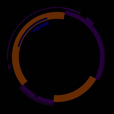 Fütürist dairesel gövde arayüzü elementi. Soyut çember geometrik arkaplan. Dijital teknolojinin grafiksel çizimi.