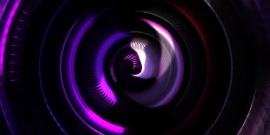 Fotoğraf makinesi konsepti. Soyut arkaplan. Dönen ışık ışınları. Hareketli kavramsal duvar kağıdı. Grafik dijital illüstrasyon. Parlayan neon ışıkları. Parlak sunum tasarım şablonu.