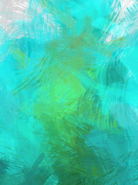 Soyut arkaplanda pürüzlü fırça darbeleri. Fırça boyası. Renkli boya darbeleri. Eşsiz duvar sanatı. Tuvaldeki modern sanat. Renkli çağdaş sanat eserleri.