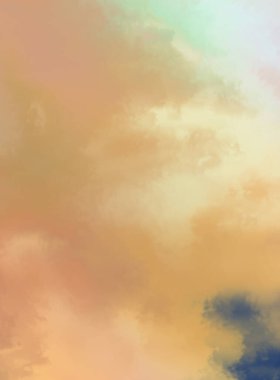 Modern fırça darbeleri. Poster, duvar sanatı, afiş, kart, kitap kapağı veya ambalaj için rahatlatıcı kompozisyonun yumuşak renkli çizimi. Pastel renklerle suluboya. 