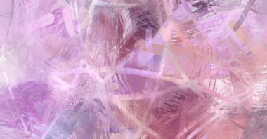 Soyut arkaplanda pürüzlü fırça darbeleri. Fırça boyası. Renkli boya darbeleri. Eşsiz duvar sanatı. Tuvaldeki modern sanat. Renkli çağdaş sanat eserleri.