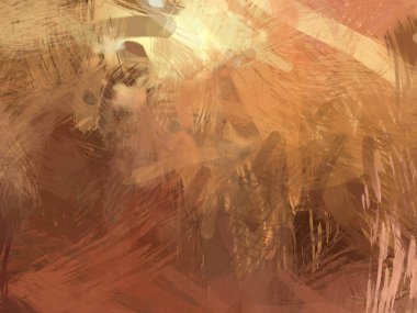 Soyut arkaplanda pürüzlü fırça darbeleri. Fırça boyası. Renkli boya darbeleri. Eşsiz duvar sanatı. Tuvaldeki modern sanat. Renkli çağdaş sanat eserleri.