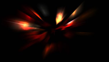 Parlayan ışıkları hareket ettirmenin havalı arka planı. Tasarımınız için canlı renkli bir portal şablonu. Işık ışınları ve hareket halindeki ışıldayan parçacıklar bir solucan deliği şekli oluşturuyor..