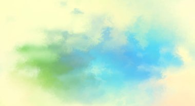 Modern fırça darbeleri. Poster, duvar sanatı, afiş, kart, kitap kapağı veya ambalaj için rahatlatıcı kompozisyonun yumuşak renkli çizimi. Pastel renklerle suluboya. 