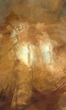 Soyut arkaplanda pürüzlü fırça darbeleri. Fırça boyası. Renkli boya darbeleri. Eşsiz duvar sanatı. Tuvaldeki modern sanat. Renkli çağdaş sanat eserleri.