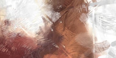 Soyut arkaplanda pürüzlü fırça darbeleri. Fırça boyası. Renkli boya darbeleri. Eşsiz duvar sanatı. Tuvaldeki modern sanat. Renkli çağdaş sanat eserleri.