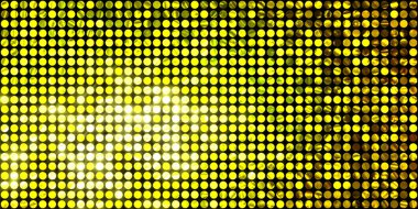 Parlayan ışıklar siyah arka planda parti izleri. Sahne veya stadyum ışıklarının dijital illüstrasyonu. Parlak desenli duvar kağıdı. Sahne ışıkları ile renkli ışıkların ihtişamlı arkaplanı.