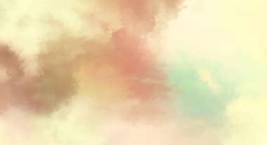 Modern fırça darbeleri. Poster, duvar sanatı, afiş, kart, kitap kapağı veya ambalaj için rahatlatıcı kompozisyonun yumuşak renkli çizimi. Pastel renklerle suluboya. 