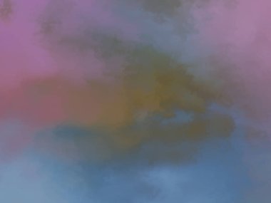 Modern fırça darbeleri. Poster, duvar sanatı, afiş, kart, kitap kapağı veya ambalaj için rahatlatıcı kompozisyonun yumuşak renkli çizimi. Pastel renklerle suluboya. 