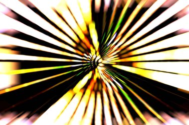 Siyah arkaplanda dönen ışık gösterisi. Lüks çizgiler. Parlak kıvrımlı duvar kağıdı. Uzay tüneli. Dönen ışık çemberi ya da maytap izi. Parlak konsept çizimi.