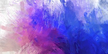 Soyut arkaplanda pürüzlü fırça darbeleri. Fırça boyası. Renkli boya darbeleri. Eşsiz duvar sanatı. Tuvaldeki modern sanat. Renkli çağdaş sanat eserleri.