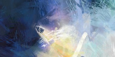 Soyut arkaplanda pürüzlü fırça darbeleri. Fırça boyası. Renkli boya darbeleri. Eşsiz duvar sanatı. Tuvaldeki modern sanat. Renkli çağdaş sanat eserleri.