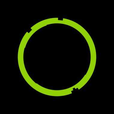 Fütürist dairesel gövde arayüzü elementi. Soyut çember geometrik arkaplan. Dijital teknolojinin grafiksel çizimi.