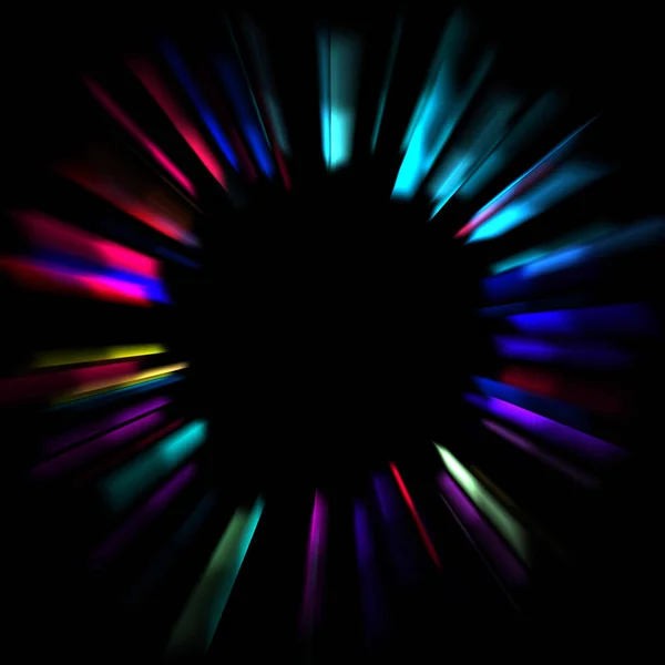 Fond Frais Fusées Éclairantes Vives Vibrantes Affichage Lumières Brillantes Colorées — Photo