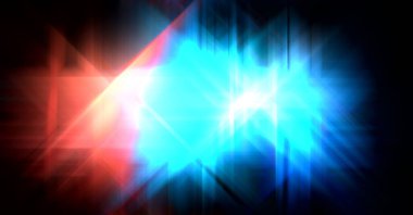 Parlak prizma arayüzü elementi. Soyut alevli geometrik arkaplan. Dijital teknolojinin grafiksel çizimi.