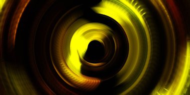 Fotoğraf makinesi konsepti. Soyut arkaplan. Dönen ışık ışınları. Hareketli kavramsal duvar kağıdı. Grafik dijital illüstrasyon. Parlayan neon ışıkları. Parlak sunum tasarım şablonu.