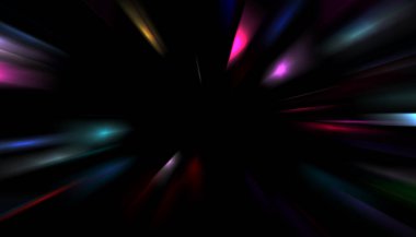 Parlayan yıldızın patlaması. Dinamik renkli arkaplan resmi. Parıldayan ışıklar duvar kağıdı. Tasarımınız için canlı şablon.