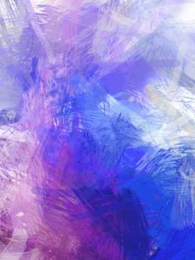 Soyut arkaplanda pürüzlü fırça darbeleri. Fırça boyası. Renkli boya darbeleri. Eşsiz duvar sanatı. Tuvaldeki modern sanat. Renkli çağdaş sanat eserleri.