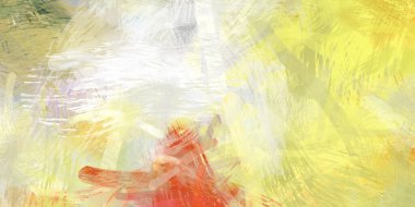 Soyut arkaplanda pürüzlü fırça darbeleri. Fırça boyası. Renkli boya darbeleri. Eşsiz duvar sanatı. Tuvaldeki modern sanat. Renkli çağdaş sanat eserleri.