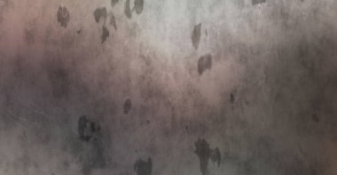 Gotik bir duvarda sıkıntılı ve kirli desenler var. Lekeli renkli hasarlı şablon. Tasarımınız için doku ve elementler. Pis duvar kâğıdı. Grunge arkaplanı.