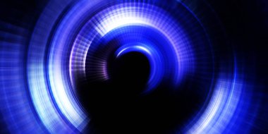 Parlayan neon ışıkları. Parlak sunum tasarım şablonu. Fotoğraf makinesi konsepti. Soyut arkaplan. Dönen ışık ışınları. Hareketli kavramsal duvar kağıdı. Grafik dijital illüstrasyon. 