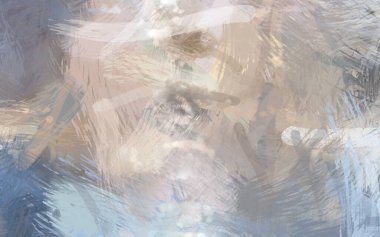 Soyut arkaplanda pürüzlü fırça darbeleri. Fırça boyası. Renkli boya darbeleri. Eşsiz duvar sanatı. Tuvaldeki modern sanat. Renkli çağdaş sanat eserleri.