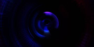 Parlayan neon ışıkları. Parlak sunum tasarım şablonu. Fotoğraf makinesi konsepti. Soyut arkaplan. Dönen ışık ışınları. Hareketli kavramsal duvar kağıdı. Grafik dijital illüstrasyon. 