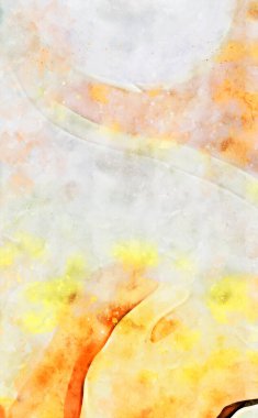 Kova desenli illüstrasyon. Çağdaş ve modern doku. Soyut renk boyama arka planı. Yaratıcı ve sanatsal duvar kağıdı. Fırçalanmış şekilleri ve lekeleri olan sanatsal duvar..